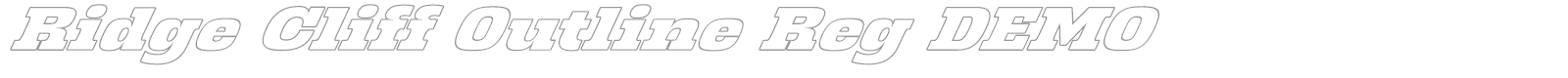 Ridge Cliff font preview